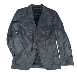 Bikkembergs Black Sport Coat Modern Tailored Blazer